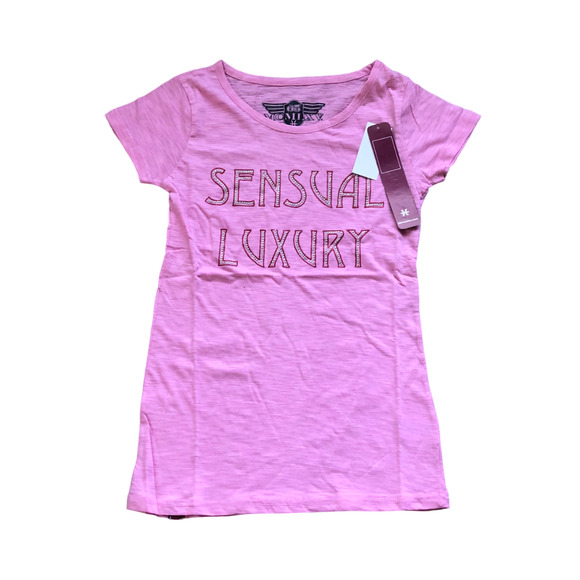 65 MCMLXV Women's Just Sayin Sensual Luxury Short Sleeve Crew Neck Tee Shirt - Picture 1 of 6